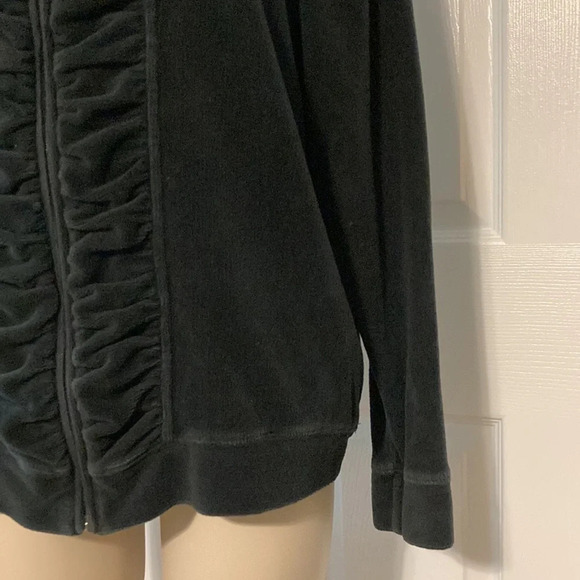 Koret Sport Black Velour Vintage Full Zip Jacket M - Picture 4 of 16